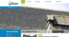 Desktop Screenshot of mairie-lehon.fr