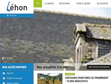 Tablet Screenshot of mairie-lehon.fr